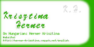 krisztina herner business card